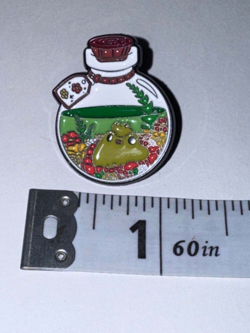 Frog in a jar Pin Brooch